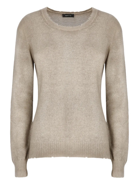  Avant Toi Round-neck Ribbed Sweater - Neutrals 