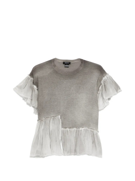  Avant Toi Ruffled T-shirt - Grey 