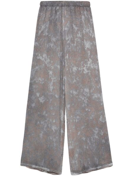  Avant Toi Textured Palazzo Pants - Grey 