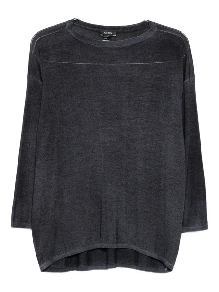  Avant Toi Three-quarter Sleeve Sweater - Blue 