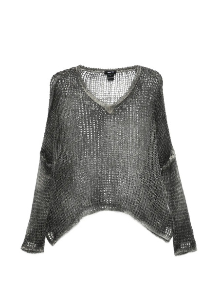  Avant Toi V-neck Open-knit Sweater - Grey 