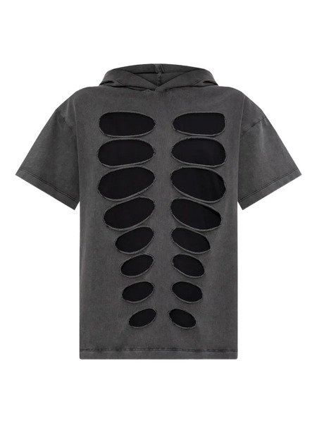 Avavav Cut-out Hooded T-shirt - Grey 