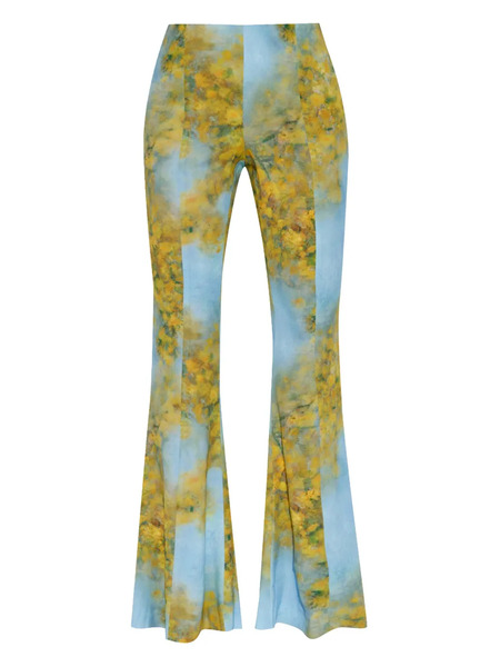  Avavav Printed Flared Trousers - Blue 