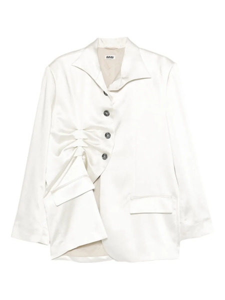  Avavav Ruched Pocket Blazer - White 