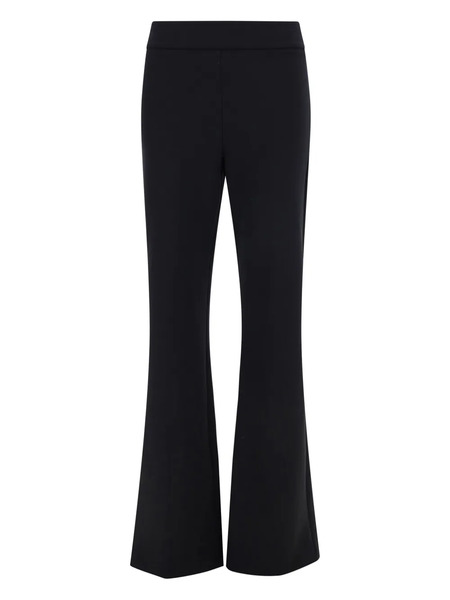  Avenue Montaigne Fitted Flared Trousers - Black 