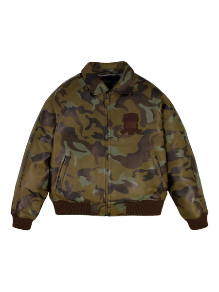  Avirex Camouflage Logo Appliqué Jacket - Green 