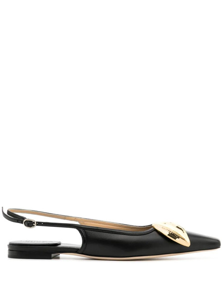  A.w.a.k.e. Mode Amanda Slingback Ballerina Shoes - Black 