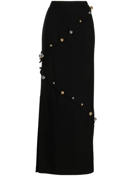  A.w.a.k.e. Mode Buttoned Pencil Skirt - Black 