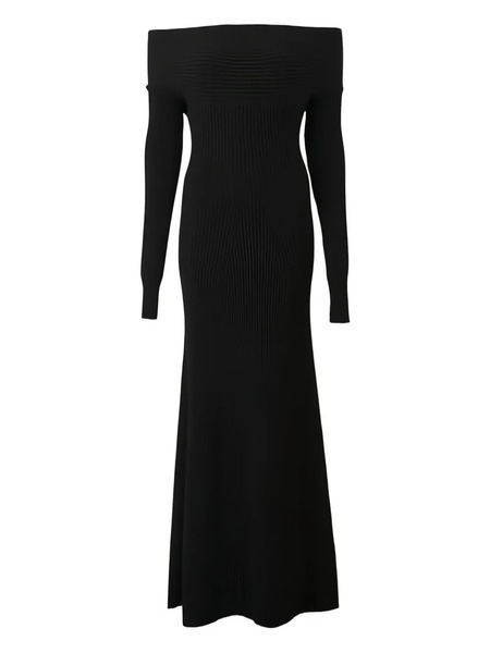  A.w.a.k.e. Mode Off-shoulder Maxi Dress - Black 