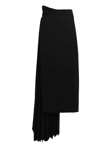  A.w.a.k.e. Mode Pleated-insert Skirt - Black 