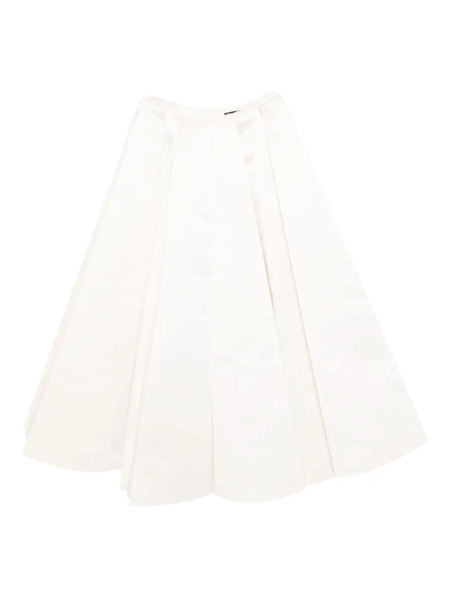  A.w.a.k.e. Mode Satin Panelled Skirt - White 