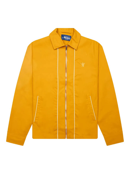 Awake Ny Embroidered-detail Zip-front Jacket - Yellow 