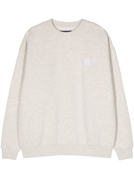  Awake Ny Logo-embroidered Mélange Sweatshirt - Grey 