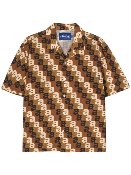  Awake Ny Logo-print Shirt - Brown 