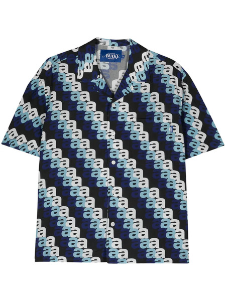  Awake Ny Logo-print Tencel™ Shirt - Blue 