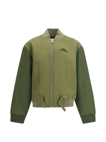  Axel Arigato Archer Ribbed Logo Bomber Jacket - Green 
