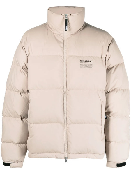 Axel Arigato Logo-print Padded Jacket - Brown 