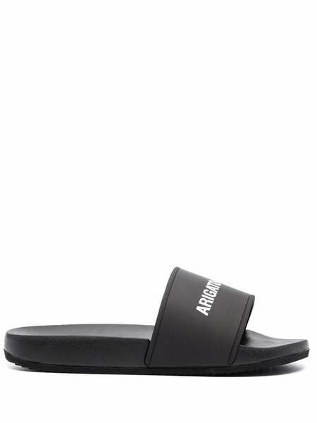  Axel Arigato Logo-print Slides - Black 