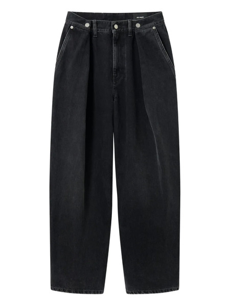  Axel Arigato Pleated-pockets Wide-leg Jeans - Grey 