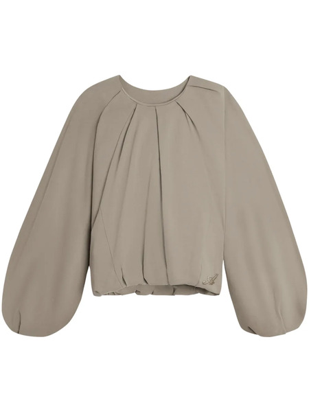  Axel Arigato Sade Gathered Cotton Top - Grey 