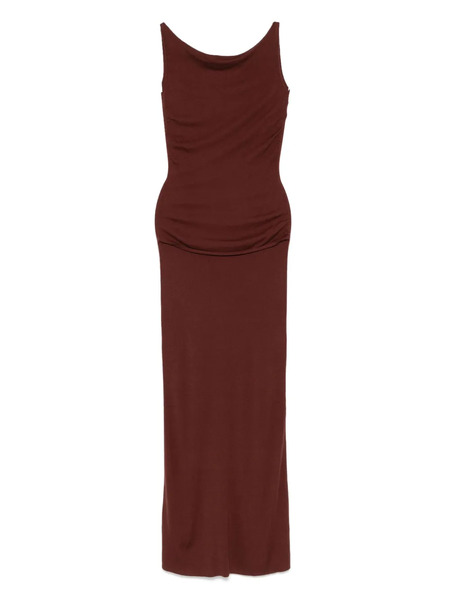  Aya Muse Knitted Maxi Dress - Brown 