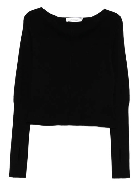  Aya Muse Long-sleeves Jumper - Black 