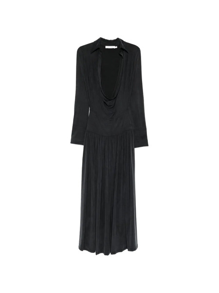  Aya Muse Mer Pleated Midi Dress - Grey 