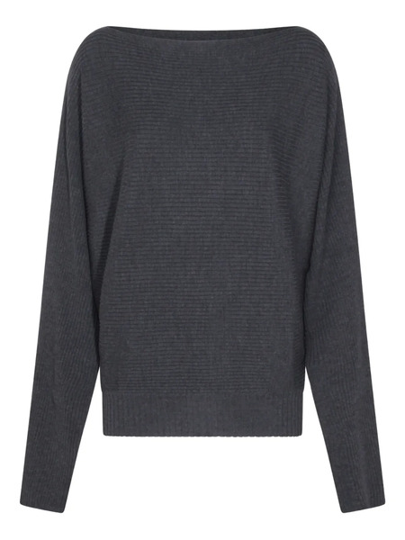 Aya Muse Ribbed Boat-neck Sweater - Grey 