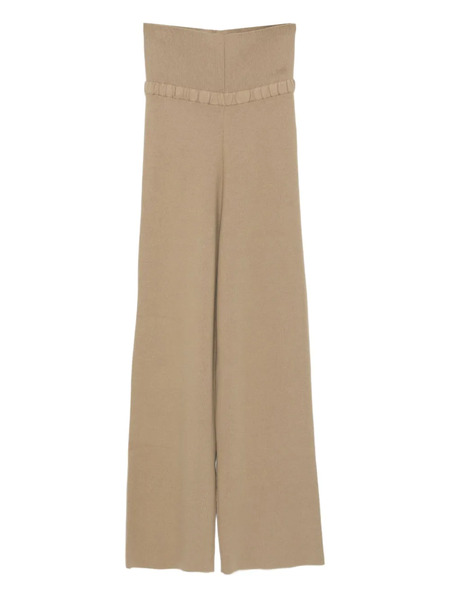  Aya Muse Ribbed Knitted Trousers - Neutrals 