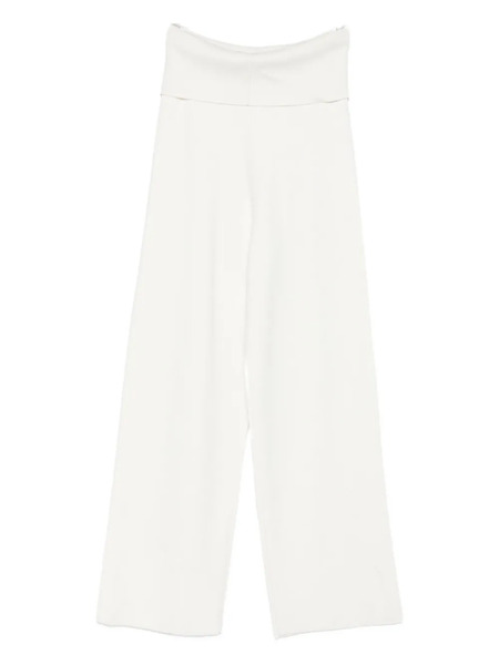  Aya Muse Seam-detail Trousers - White 