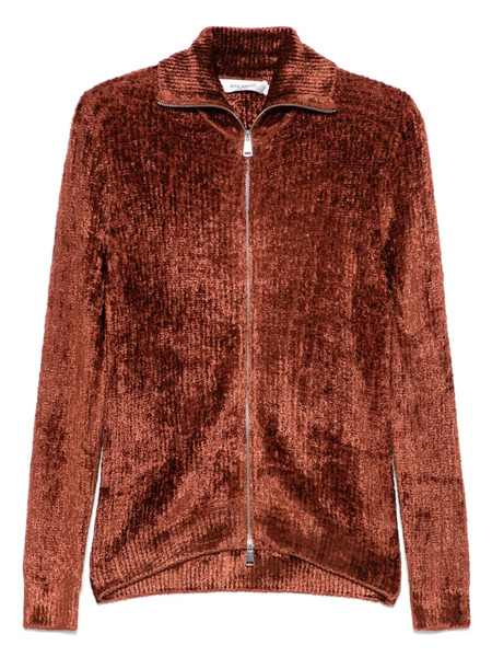  Aya Muse Velvet Cardigan - Brown 