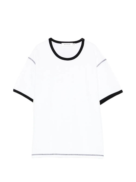  Aya Muse Waffle Trim T-shirt - White 