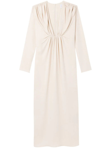  Az Factory Aphrodite Gathered Midi Dress - Neutrals 