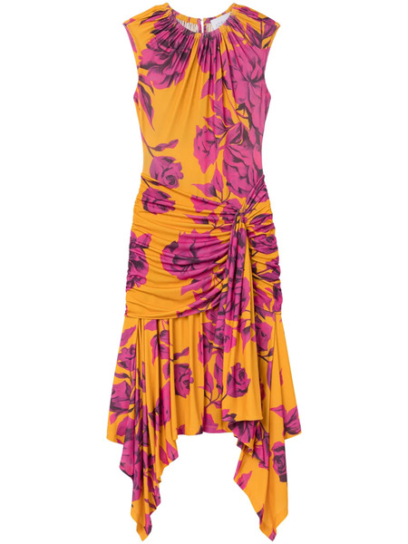  Az Factory Bird Of Paradise Draped Dress - Yellow 
