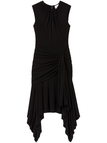  Az Factory Helleborus Draped Midi Dress - Black 