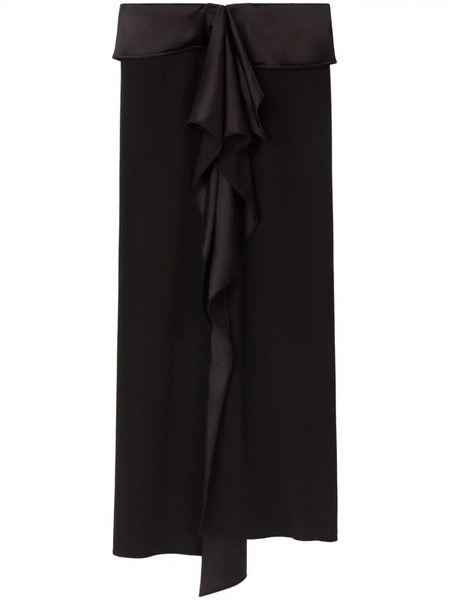  Az Factory Ruffled Midi Skirt - Black 