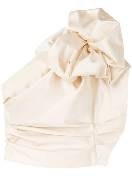  Az Factory Wisteria Flora-ruffle Top - Neutrals 