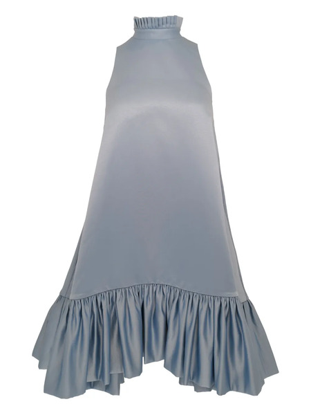  Azeeza Alcott Ruffled Halterneck Mini Dress - Blue 