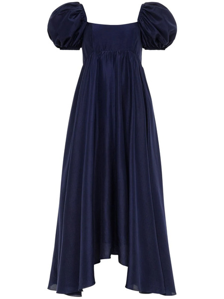  Azeeza Rory Silk Midi Dress - Blue 