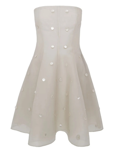  Azeeza Strapless Layered Dress - Neutrals 
