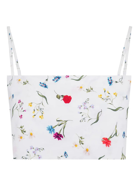  Azeeza Walton Floral-patterm Top - White 