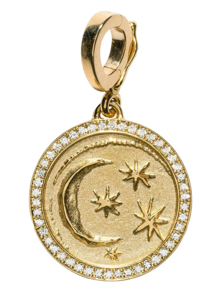  Azlee 18k Yellow Gold Cosmic Diamond Pendant 