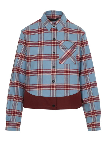  Aztech Mountain Loge Peak Checked Ski Shirt - Blue 