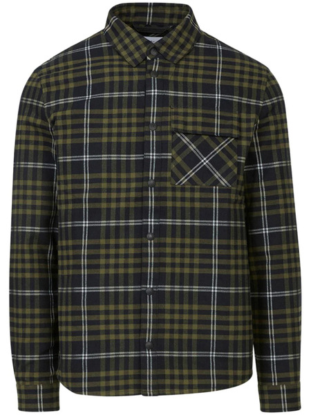  Aztech Mountain Loge Peak Plaid Cotton Shirt - Green 