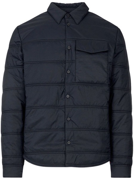 Aztech Mountain Loge Peak Quilted Shirt Jacket - Black 