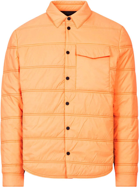  Aztech Mountain Loge Peak Quilted Shirt Jacket - Orange 