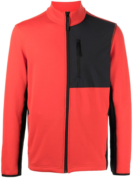  Aztech Mountain Panelled Fleece Jacket - Orange 