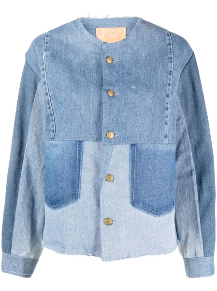  B Sides Lou Patchwork Denim Jacket - Blue 