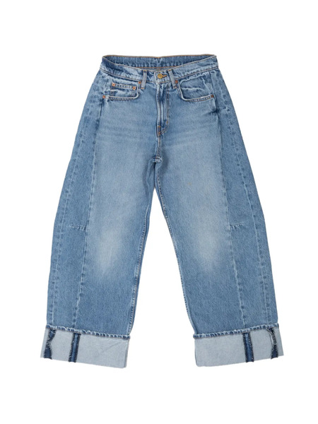  B Sides Relaxed Cuffed Lasso Jeans - Blue 