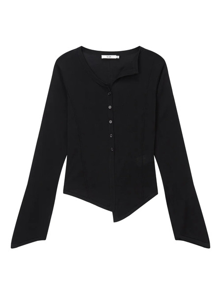  B+ab Asymmetric Cardigan - Black 